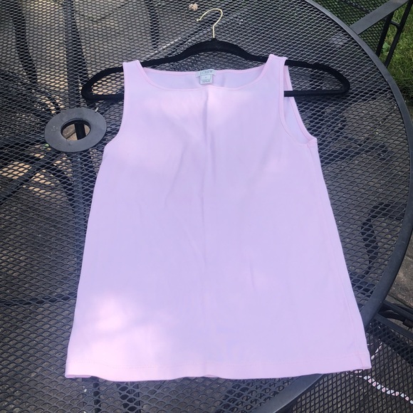 J. Crew Factory pink cotton sleeveless tank - Picture 3 of 4